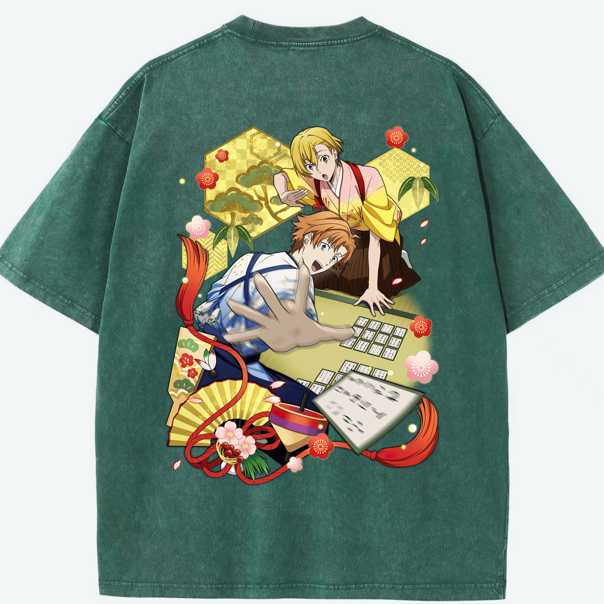 （画像用） 文豪ストレイドッグス Bungo Stray Dogs 綿100% ヴィンテージ風 半袖Tシャツ（背面プリント）